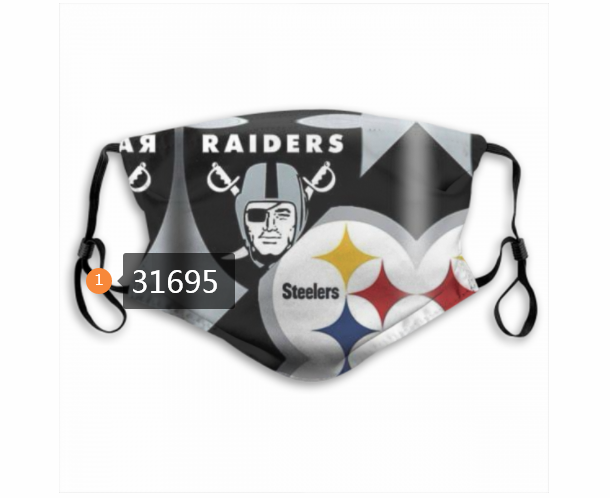 2020 NFL Pittsburgh Steelers 26024 Dust mask with filter